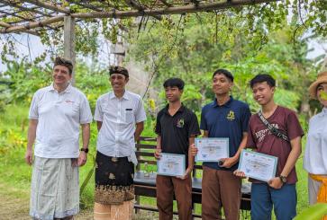 Handover of Learning Modules for Students at Kebun Kalpataru Learning Center (Sanur, Bali)